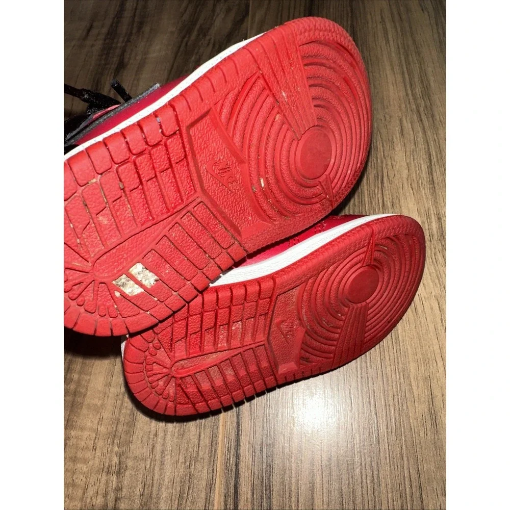 Toddler Nike Air Jordan 1 Mid Athletic Shoes 'Reverse Bred' 640735 660 - Size 4C